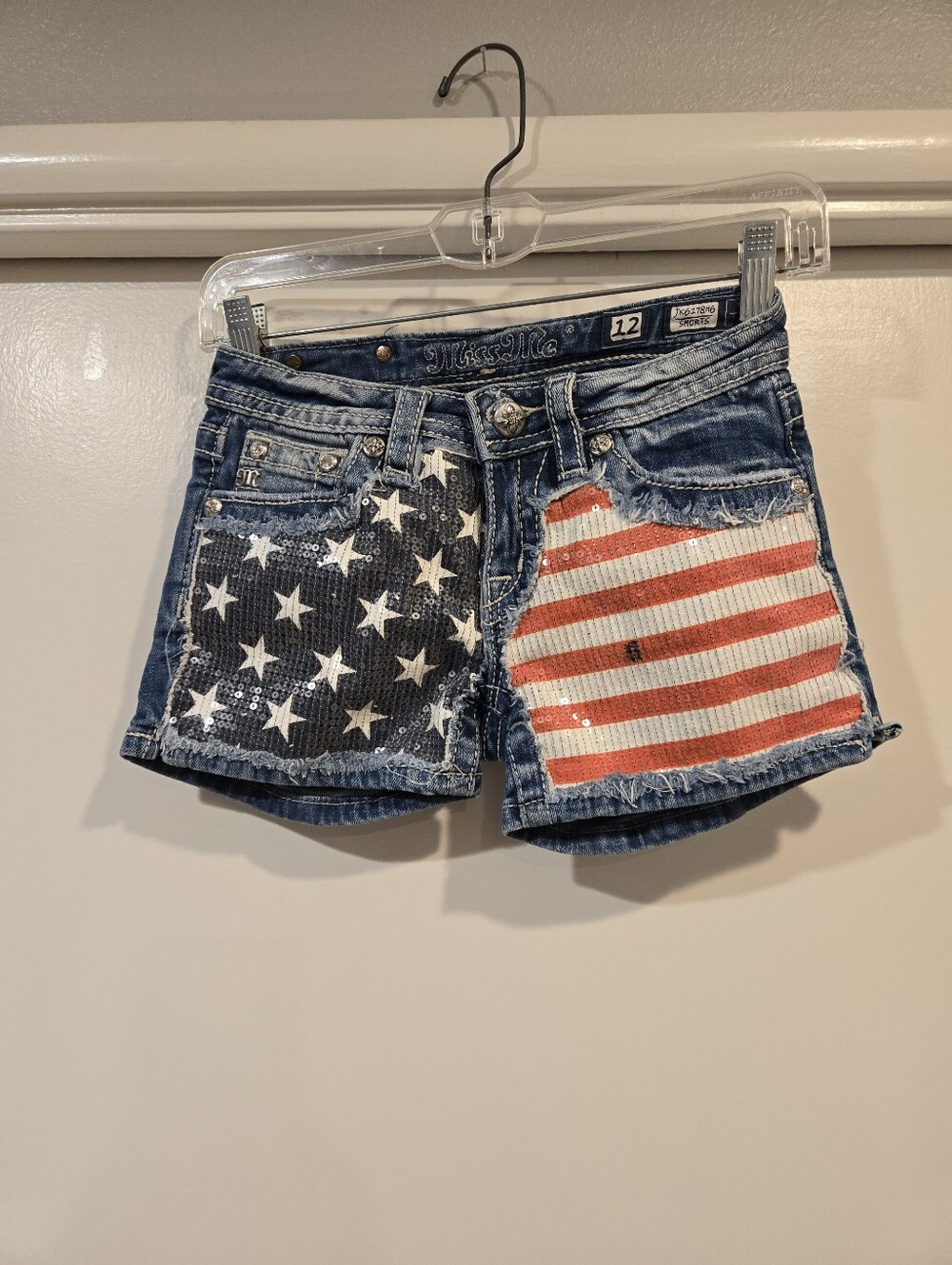Miss Me Kids American Flag Shorts